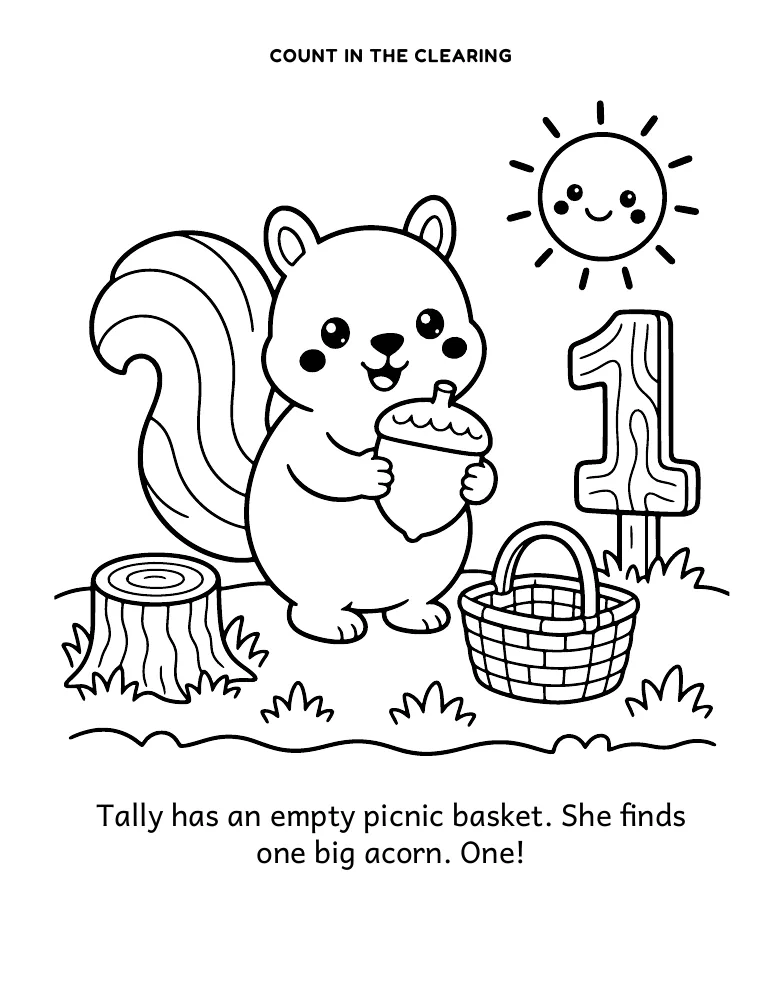 Number 1 coloring page