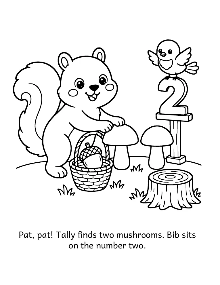 Number 2 coloring page