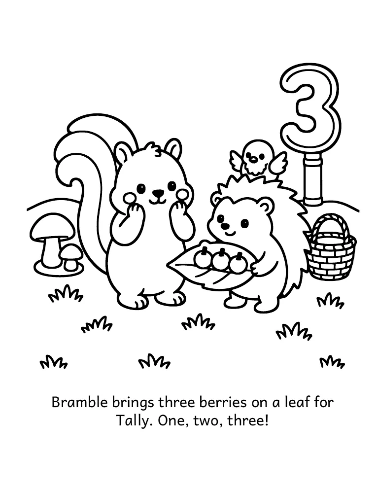 Number 3 coloring page