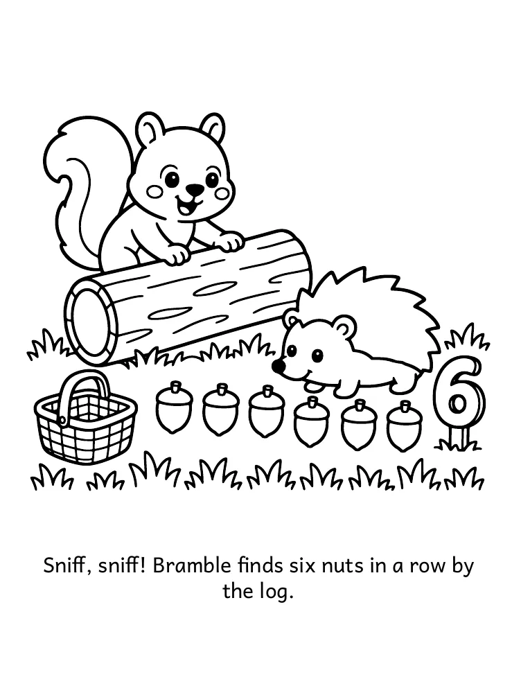 Number 6 coloring page